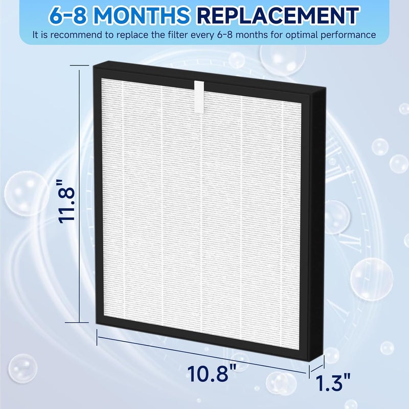 Sinnya TZ-K2 True HEPA Replacement Filter Compatible with ToLife TZ-K2, 3-in-1 H13 Activated Carbon TZ-K2-A Filter, 4 Pack - Image 4